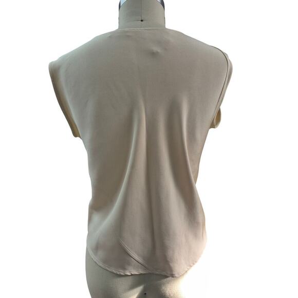 2 Piece Shamask 100% Silk Wide Leg Pant Set Champagne Ivory Sz 1 (M) - Picture 2 of 9